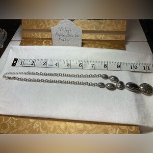 Napier vintage silver tone medallion necklace